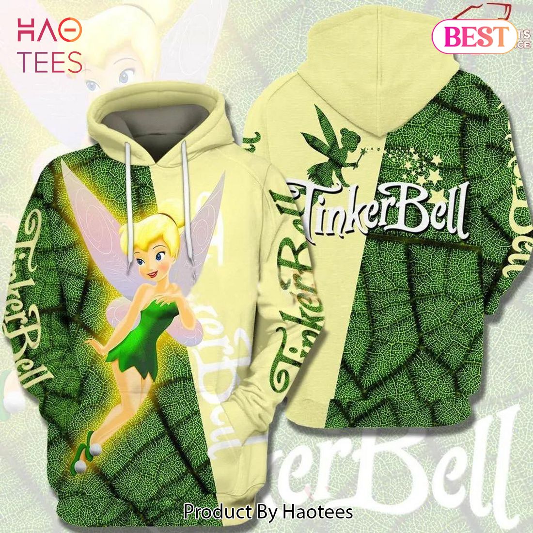 LIMITED Beauty Tinker Bell Peter Pan 3D Hoodieed