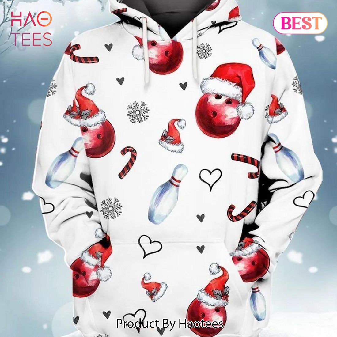LIMITED Bowling Christmas 3D Hoodie For Men And Women
