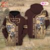 LIMITED Brown Swiss Cattle Live Like Someone Left The Gate Open 3D Hoodie