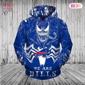 LIMITED Buffalo Bills Venom Movie Skull 3D Hoodie