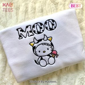 LIMITED MOO Kitty Embroidered Hoodie, Sweatshirt
