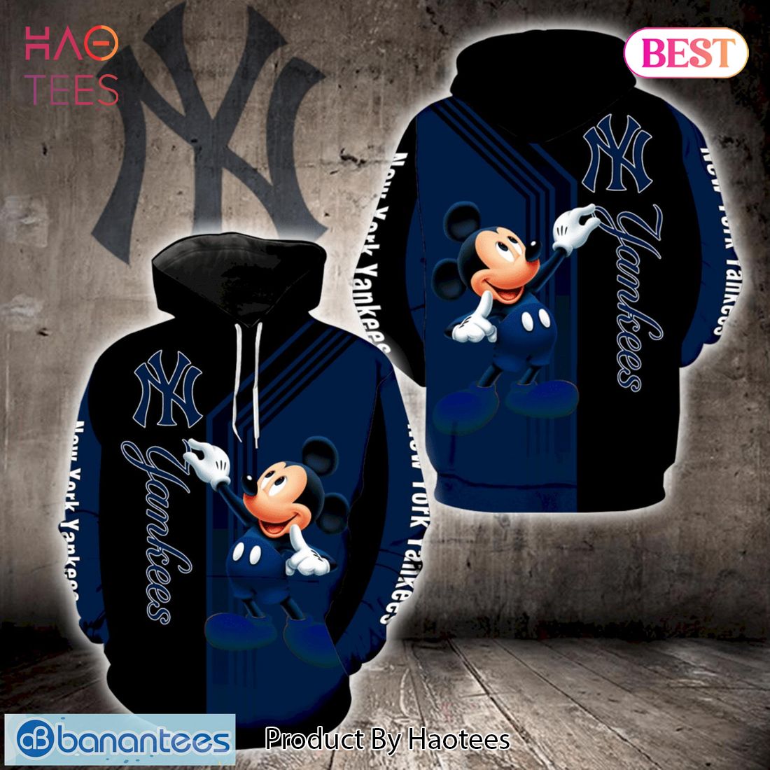 LIMITED New York Yankees Mickey Mouse Funny 3D Hoodie LIMITED New York Yankees Mickey Mouse Funny 3D Hoodie