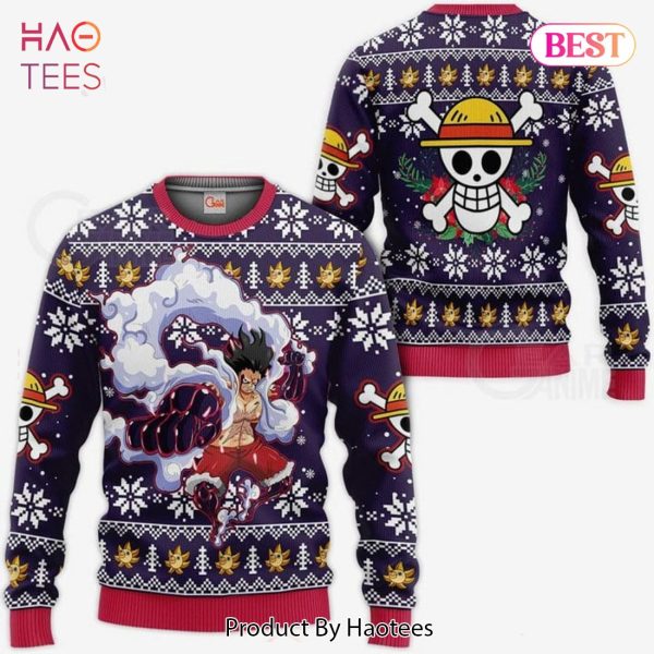 Luffy Gear 4 Ugly Christmas Sweater One Piece Anime Xmas Gift
