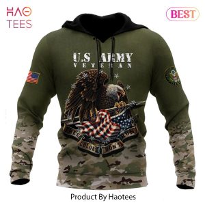 LUXURY American Eagle with Flag These Colors Don’t Run 3D Hoodie