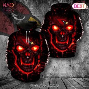 LUXURY Arizona Cardinals Fire Skull Gift For Fan 3D T Shirt Sweater Zip Hoodie