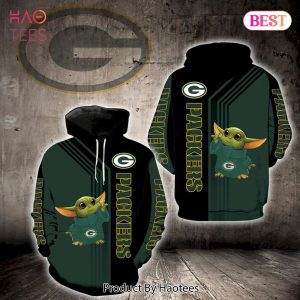 LUXURY Baby Yoda Lovers Green Bay Packers 3D Hoodieed