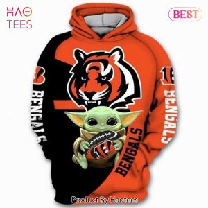 LUXURY Baby Yoda Star Wars Cincinnati Bengals Tiger 3D Hoodie