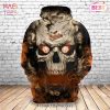 LUXURY Baltimore Orioles Skull Smoke 3D Hoodie For Men Women