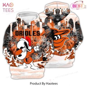 LUXURY Baltimore Orioles Snoopy Dabbing The Peanuts Sports Football American Christmas 3D Hoodie