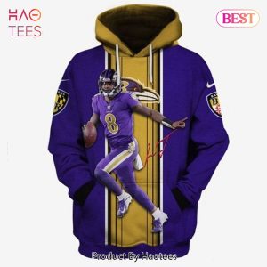 LUXURY Baltimore Ravens Lamar Jackson Signature 3D Hoodie for Men Women