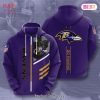 LUXURY Baltimore Ravens Logo Go Ravens 3D Hoodie