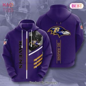 LUXURY Baltimore Ravens Logo Go Ravens 3D Hoodie
