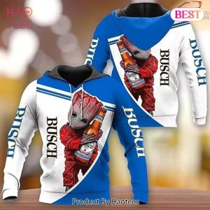 LUXURY Busch Beer Baby Groot 3D Hoodieing