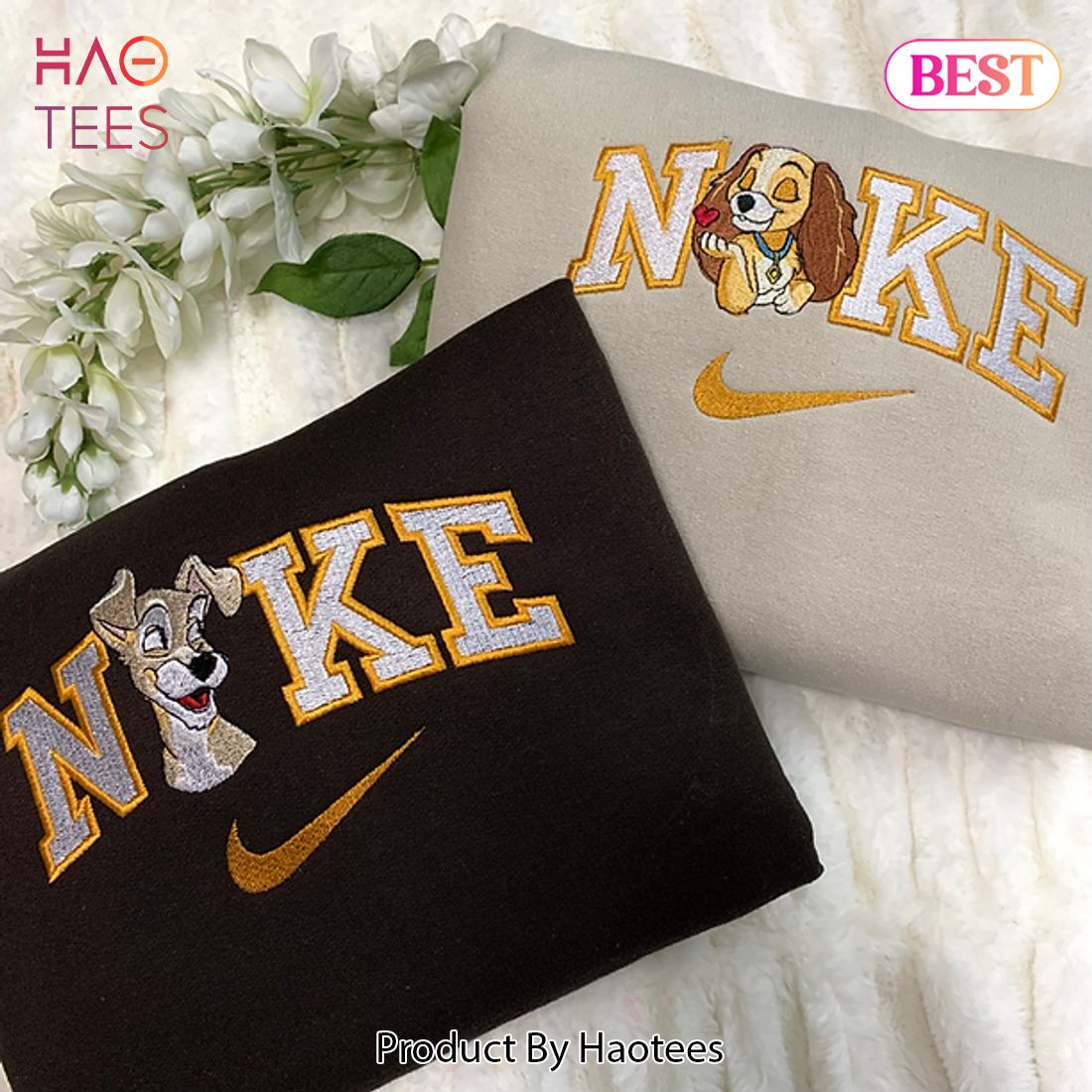 LUXURY Nike Mix Puppy Love Matching Set Embroidered Hoodie, Sweatshirt Luxury Store