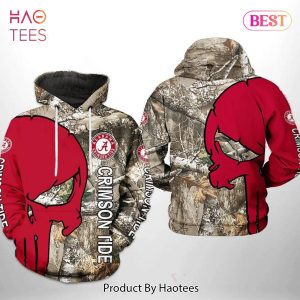NEW Alabama Crimson Tide Camo Veteran Hunting 3D Hoodie Alabama Crimson Tide