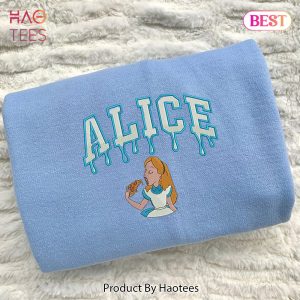 NEW Alice Pizza Melt Embroidered Hoodie, Sweatshirt
