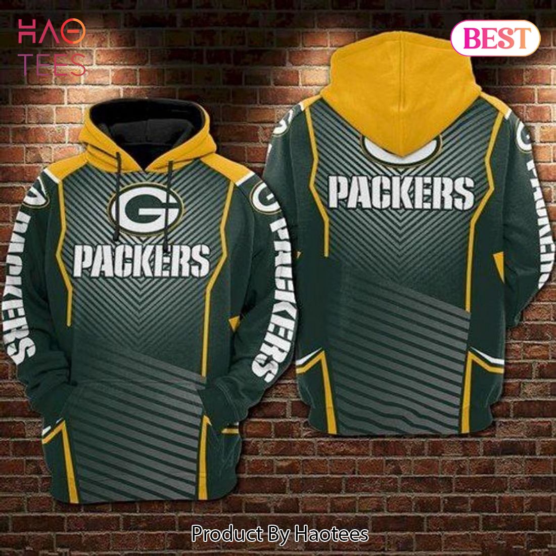 New Design Green Bay Packers Hoodies 3D Sweatshirt Pullover – 4