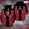 NEW Baltimore Ravens Logo Skull With Cap 3D Hoodie NEW Baltimore Ravens Logo Skull With Cap 3D Hoodie