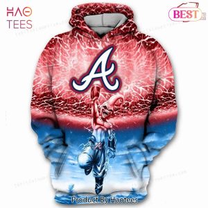 NEW Atlanta Braves MLB Majin Boo Dragon Ball Z 3D Hoodie