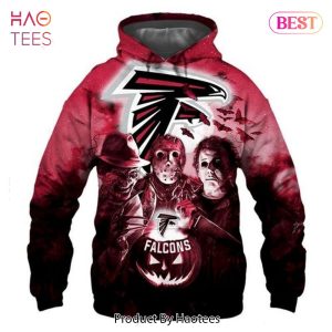 NEW Atlanta Falcons Horror Night Halloween 3D Hoodie