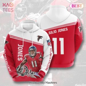 NEW Atlanta Falcons Julio Jones No 11 3D Hoodie NFL Gift For Men Women