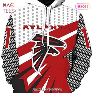 NEW Atlanta Falcons NFL Big Logo Teams 3D Hoodie
