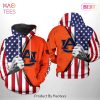 HOT American Firefighter Eagle with USA Flag 3D Hoodie