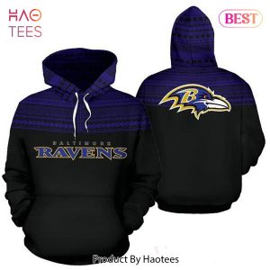 NEW Baltimore Ravens Ncaa Football Maori Tattoo Black Blue 3D Hoodie