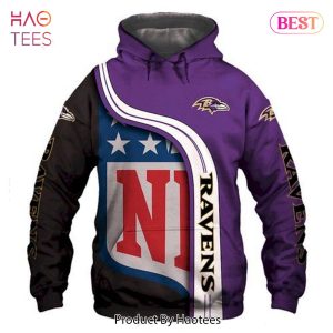 NEW Baltimore Ravens USA Football Full Printing 3D Hoodie