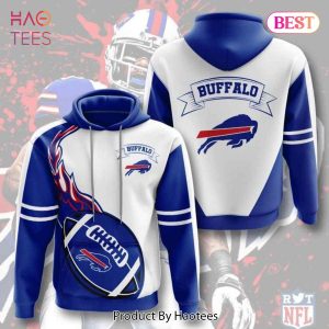 NEW Buffalo Bills Big Logo 3D Hoodie Buffalo Bills Gifts For Men