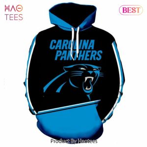 NEW Carolina Panthers Logo 3D Hoodie Carolina Panthers