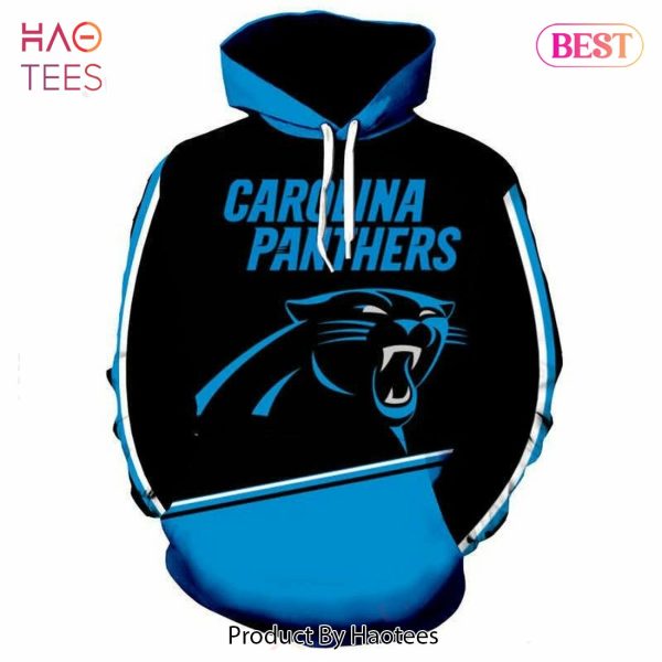 NEW Carolina Panthers Logo 3D Hoodie Carolina Panthers