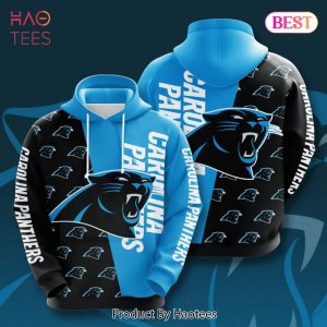 NEW Carolina Panthers Replication Pattern 3D Hoodie