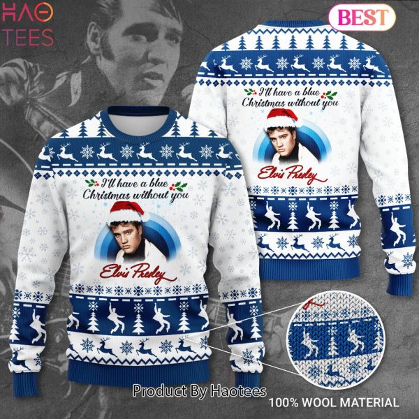 NEW Elvis Presley I LL Have A Blue Christmas Without You Sweater