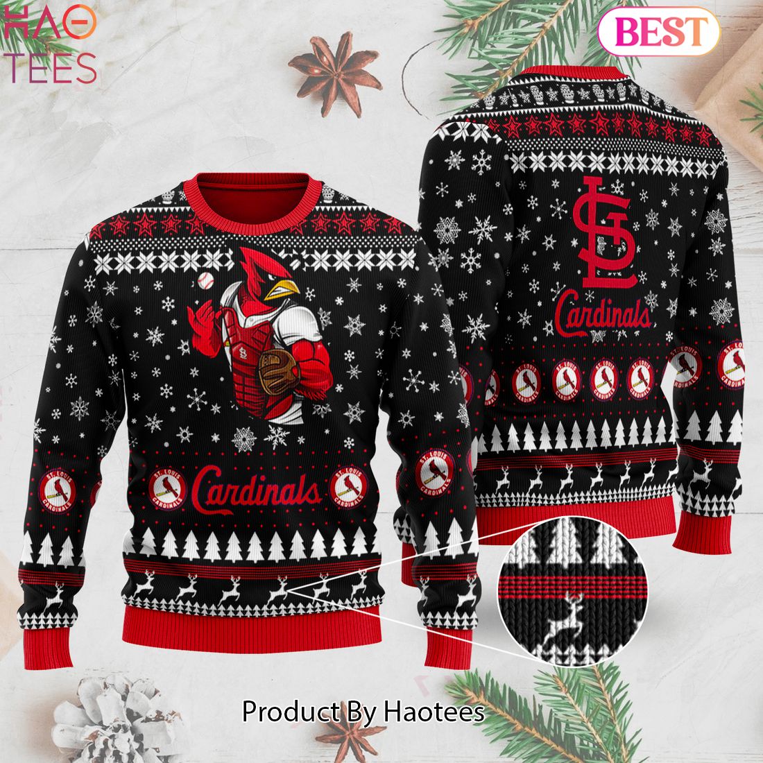 NEW FASHION St. Louis Cardinals Ugly Sweater NEW FASHION St. Louis Cardinals Ugly Sweater