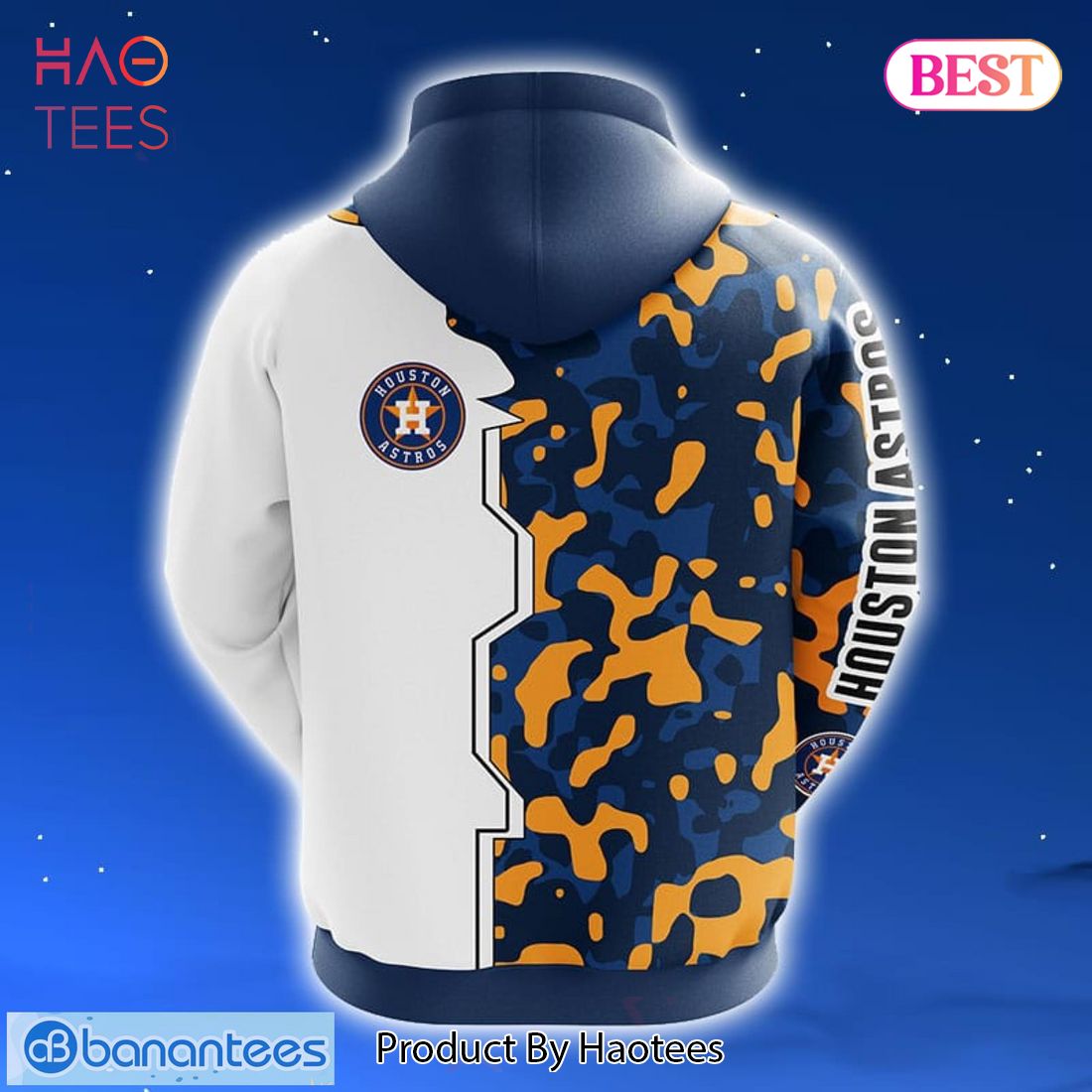 NEW Houston Astros MLB Camouflage 3D Hoodie Zip Hoodie NEW Houston Astros MLB Camouflage 3D Hoodie Zip Hoodie
