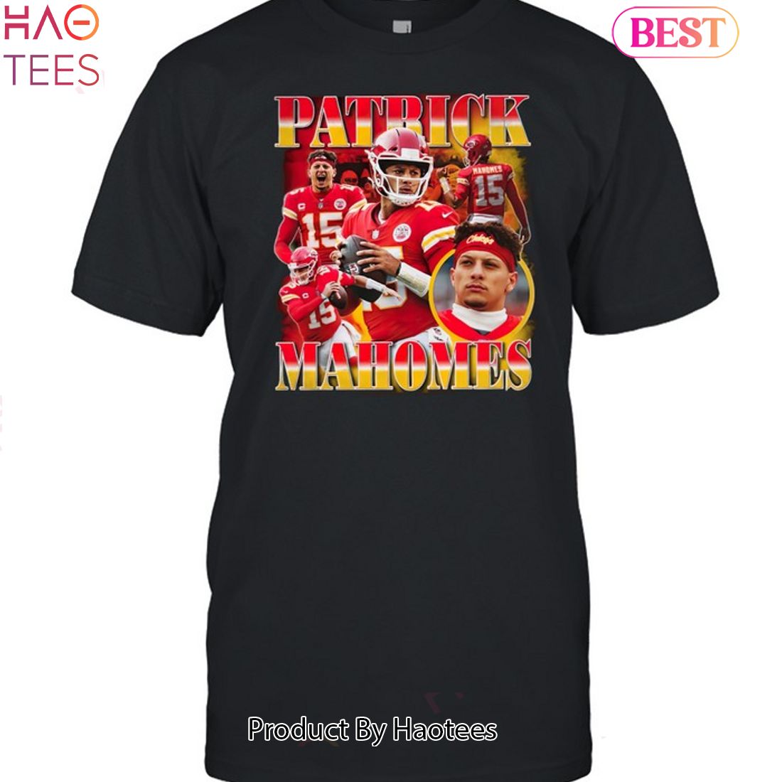 Youth Patrick Mahomes Yellow Kansas City Chiefs Fashion Name & Number T- Shirt