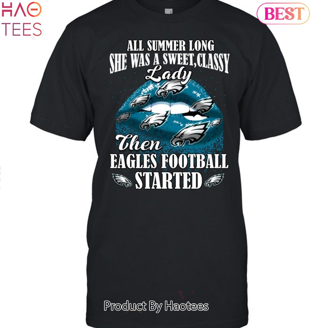 Women's Vintage Philadelphia Eagles Oversized NFL T-Shirt Dress M