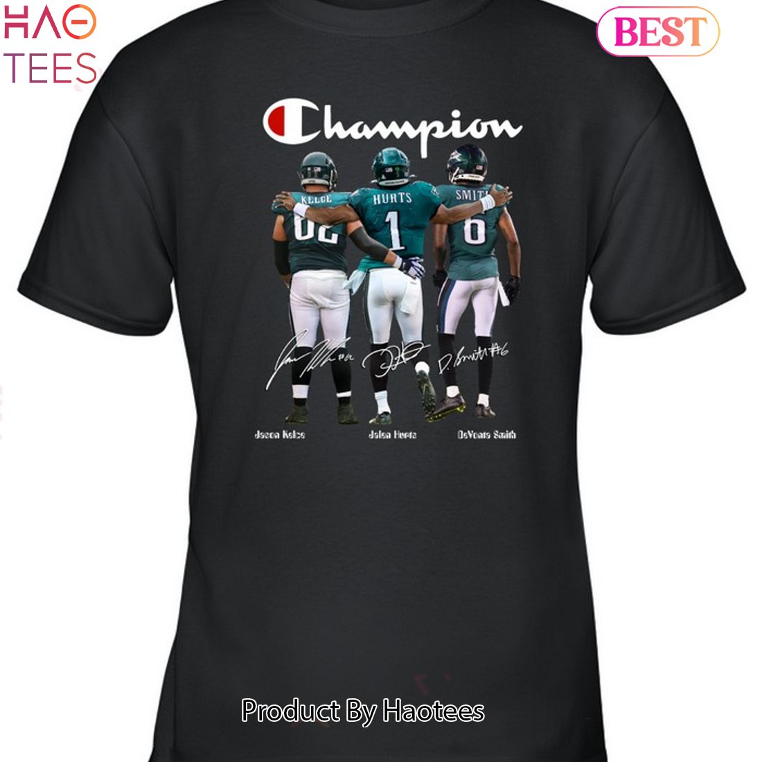 Philadelphia Eagles Road Name & Number Long Sleeve T-Shirt - Jalen Hurts -  Mens