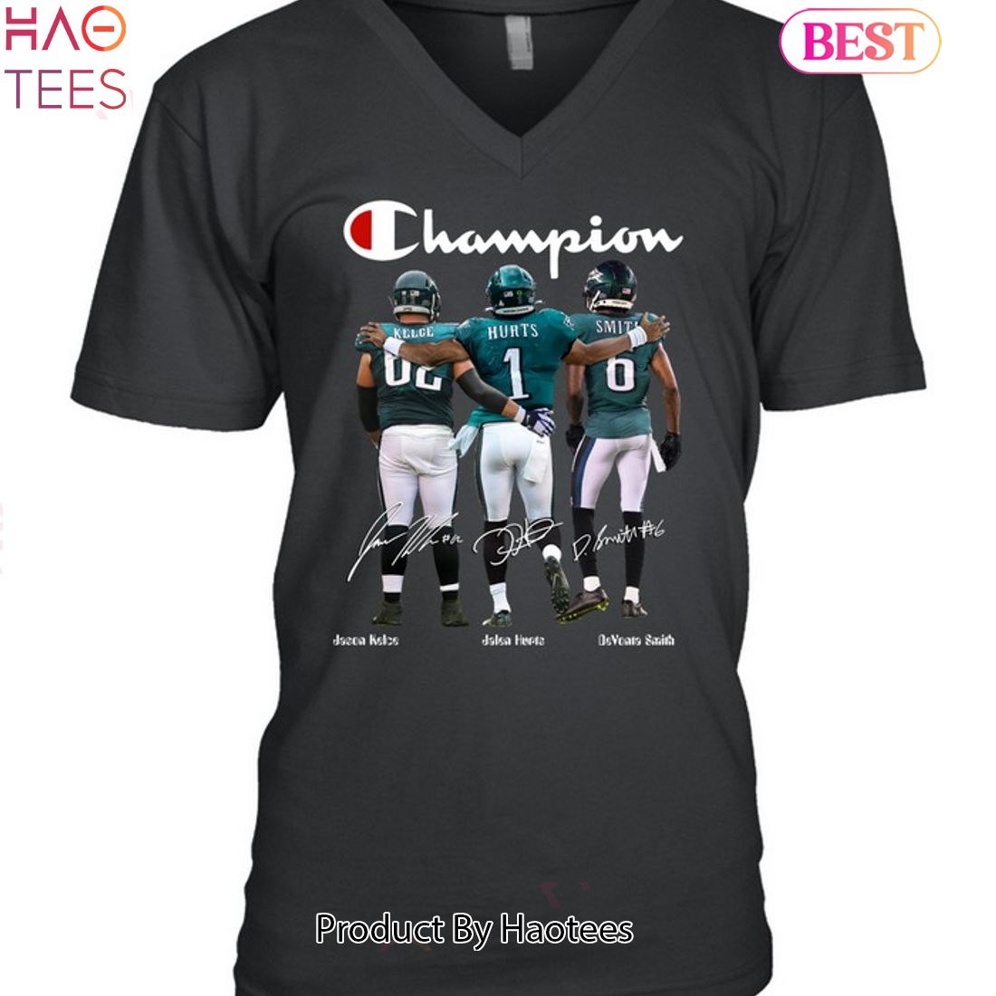 Philadelphia Eagles Jason Kelce - DeVonta Smith - Jalen Hurts Unisex T-Shirt Philadelphia Eagles Jason Kelce - DeVonta Smith - Jalen Hurts Unisex T-Shirt