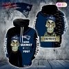 NEW Baltimore Ravens Logo Sugar Skull 3D Hoodie