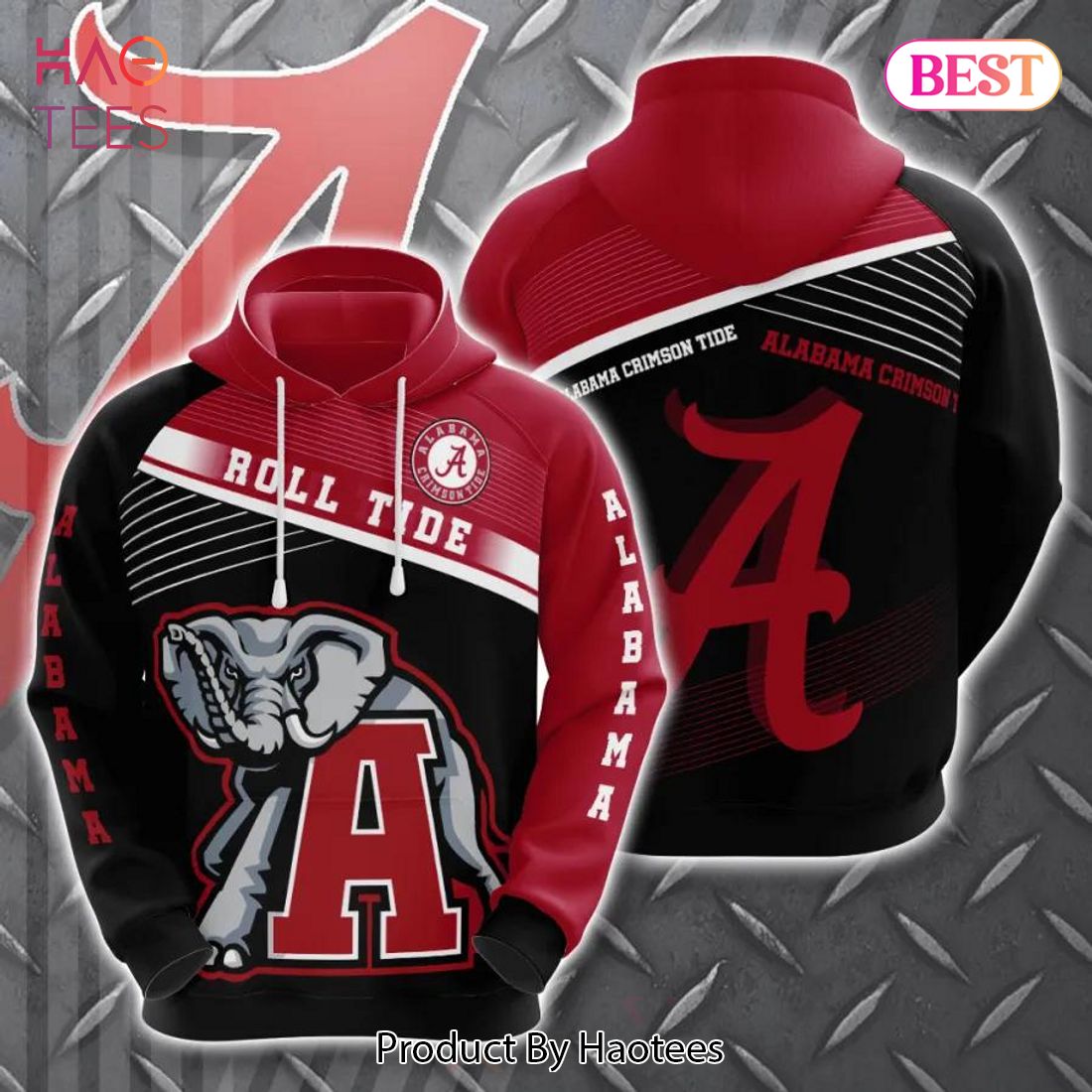 PREMIUM Alabama Crimson Tide Team Football 3D Hoodie NCAA Football Gifts