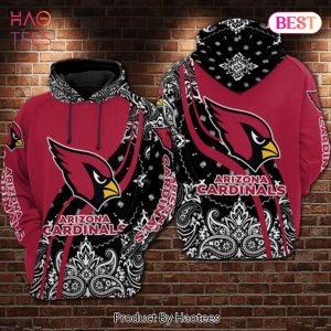 PREMIUM Arizona Cardinals Floral Motifsed 3D Hoodie