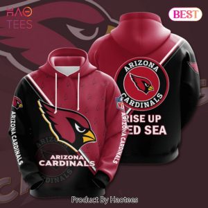 PREMIUM Arizona Cardinals Football Rise Up Red Sea Full Printing 3D Hoodie