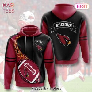 PREMIUM Arizona Cardinals Football Sports Team Logo 3D Hoodie