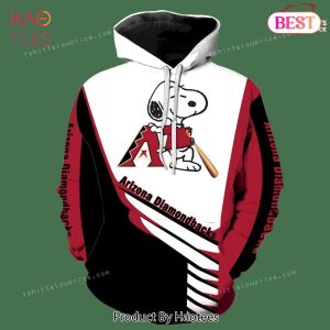 PREMIUM Arizona Diamondbacks Snoopy New 3D Hoodie Zipper