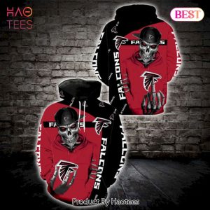 PREMIUM Atlanta Falcons Logo Skull 3D Hoodie Atlanta Falcons NFL Gifts