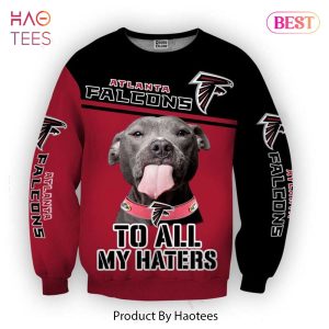PREMIUM Atlanta Falcons To All My Haters Pitbull Gray 3D Hoodie