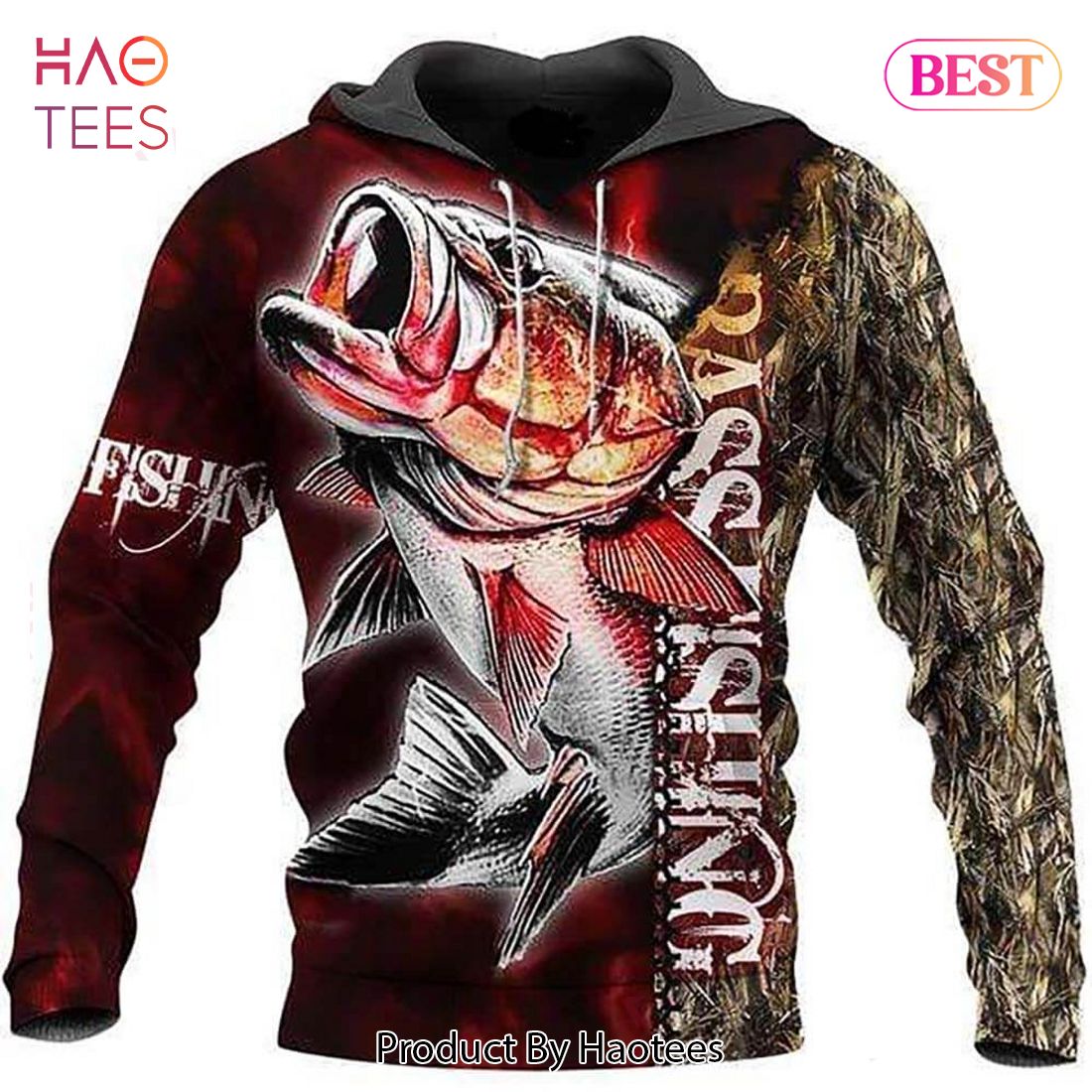 PREMIUM Bass Fishing 3d Hoodieed Bass Fishing Gifts