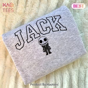 PREMIUM Jack Character Embroidered Hoodie, Sweatshirt